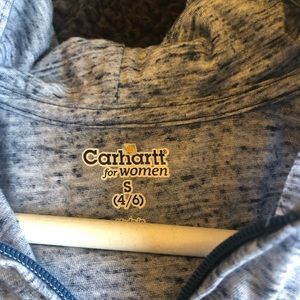 Carhartt zip hoodie blue tone size S 4-6